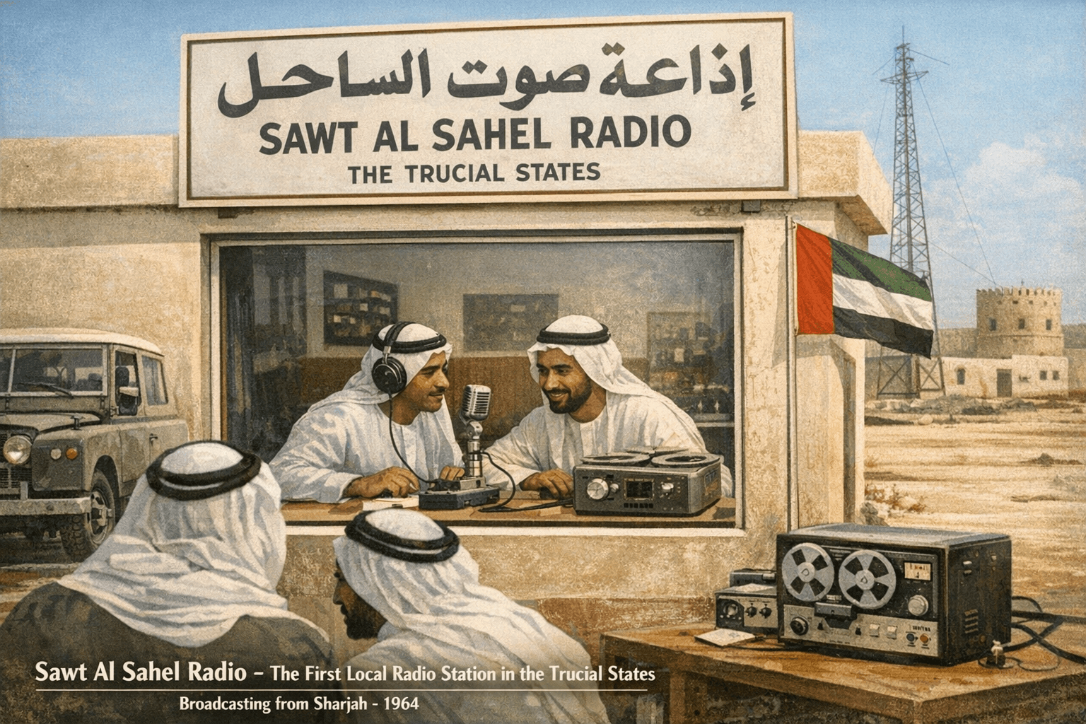 إذاعة صوت الساحل هي أول محطة إذاعية محلية في  انطلق بثها من إمارة الشارقة